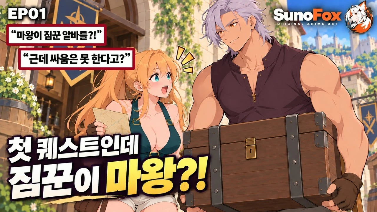첫 퀘스트인데, 짐꾼이 봉인된 마왕이다 공식 영상 썸네일