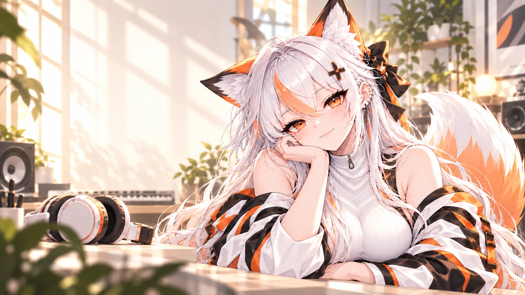 햇빛이 드는 음악 스튜디오의 SunoFox 공식 여우 캐릭터